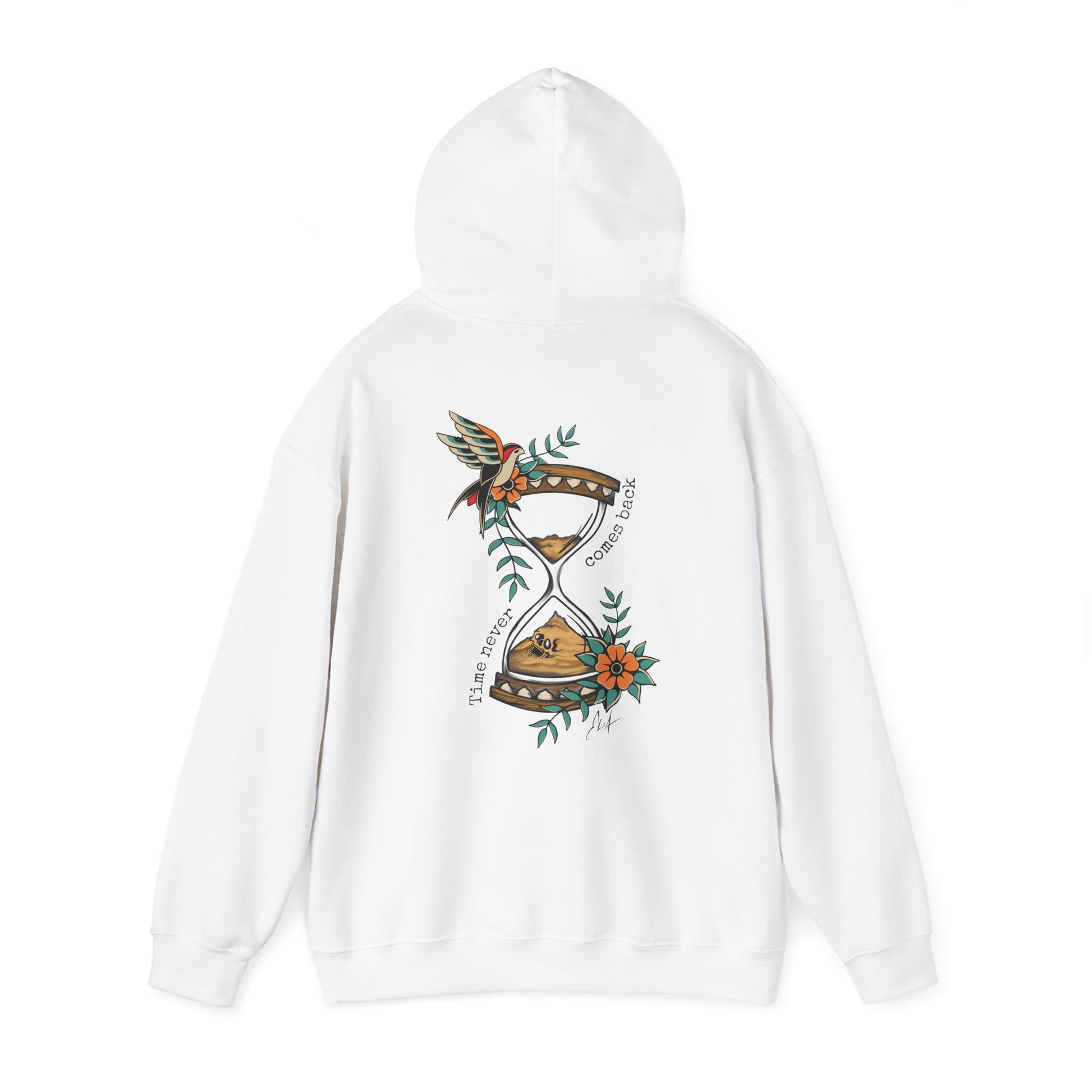 Coton ouaté '' Time never comes back '' Unisexe